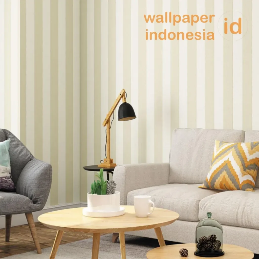 Wallpaper Vinyl Motif Garis