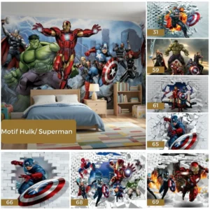 Motif Hulk Superman
