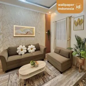 Wallpaper custom ruang keluarga 56