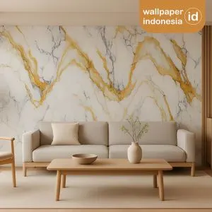 Wallpaper custom ruang keluarga