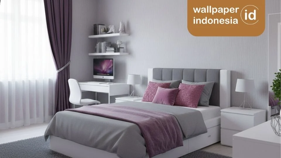 motif wallpaper vinyl kamar remaja