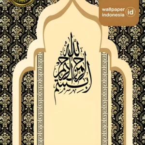 Wallpaper custom mihrab ruang ibadah