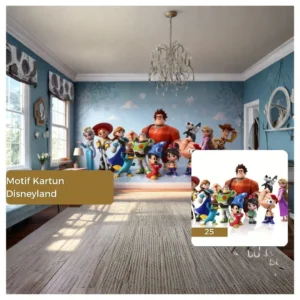 Motif Kartun Disneyland
