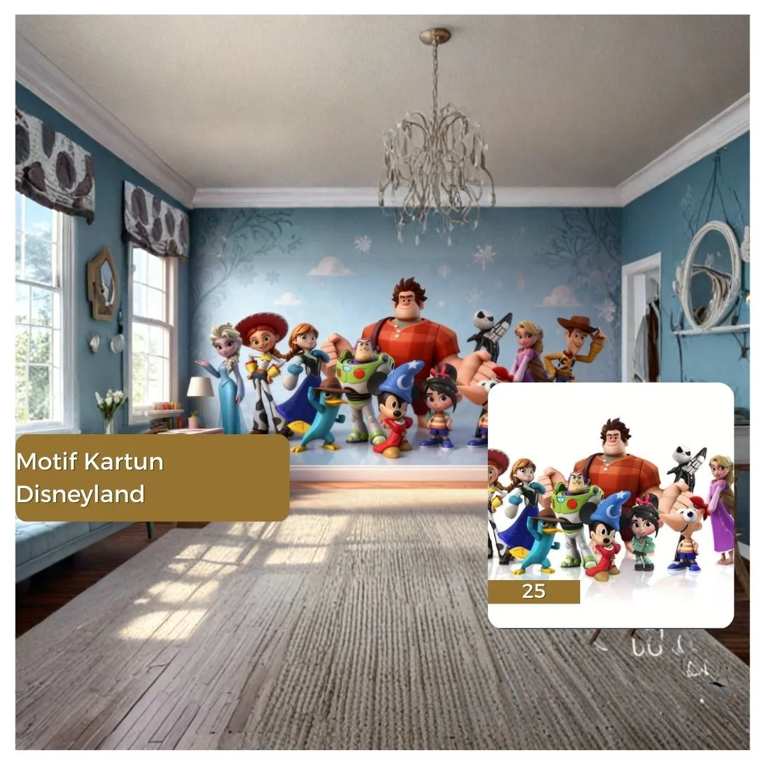 Motif Kartun Disneyland
