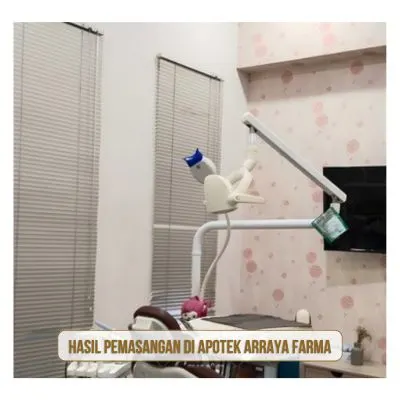 hasil pemasangan di apotek araya farma