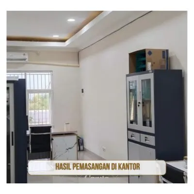 hasil pemasangan di kantor
