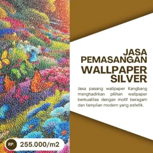 jasa pasang wallpaper silver
