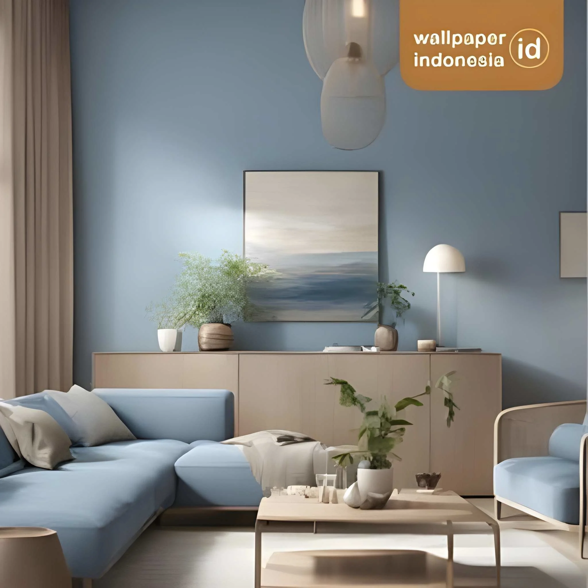 Wallpaper Ruang Tamu Minimalis Modern (h)