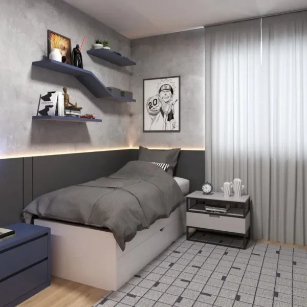 interior kamar tidur cowok